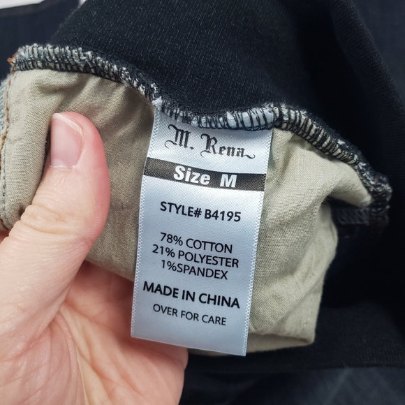 M Rena Like New Maternity Skinny Jeans Size Medium Dark Wash - Picture 4 of 9